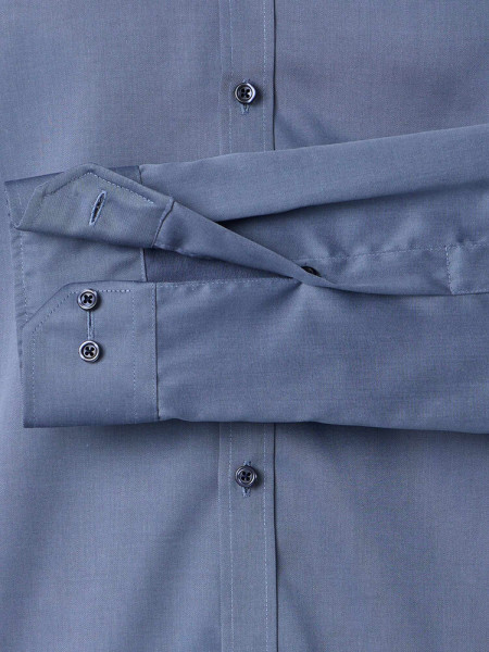 VENTI Slim Fit Overhemd Rook blauw Kent Popeline - Weergave 2