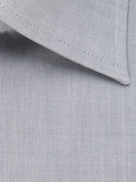 SEIDENSTICKER Regular Fit Overhemd Grijs Business Kent Chambray - Weergave 3