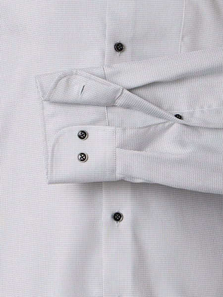 VENTI Comfort Fit Overhemd Lichtgrijs Kent Struktur - Weergave 2