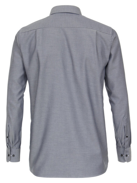 CASAMODA Comfort Fit Overhemd Rook blauw Button-Down Struktur