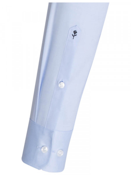 SEIDENSTICKER Slim Fit Overhemd Lichtblauw Business Kent Chambray - Weergave 1