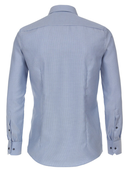 VENTI Regular Fit Overhemd Medium blauw Kent Struktur