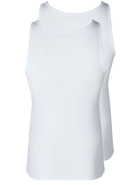 SKINY Regular Fit Wit Feinripp