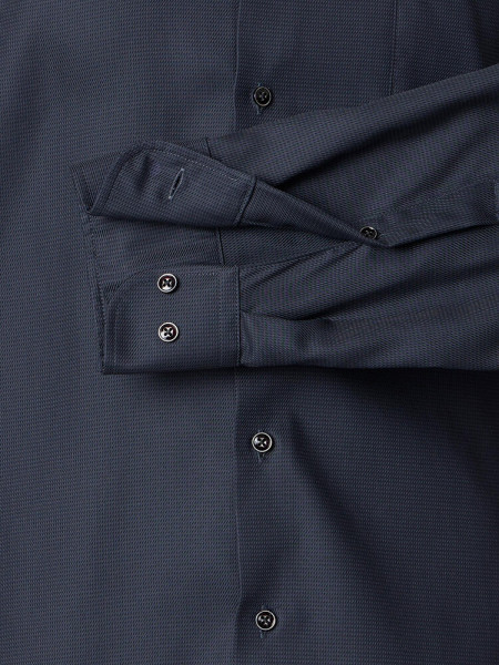 VENTI Comfort Fit Overhemd Antraciet Kent Struktur - Weergave 2