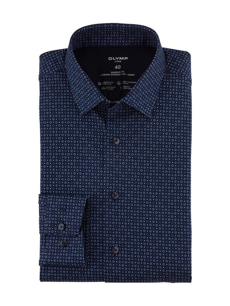 OLYMP Luxor 24/Seven modern fit jersey overhemd
