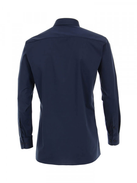 CASAMODA Regular Fit Overhemd Marine Kent Popeline