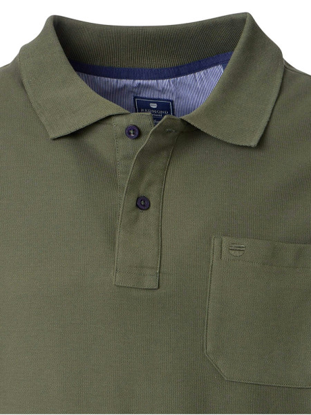 REDMOND Polo Donkergroen Piqué - Weergave 1