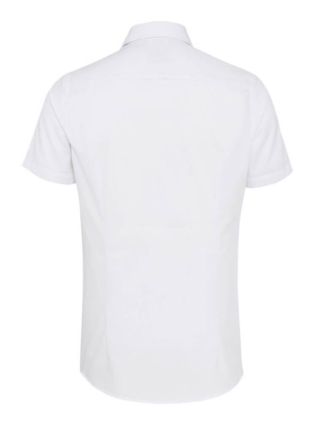 PURE Regular Fit Overhemd Wit Kent Popeline