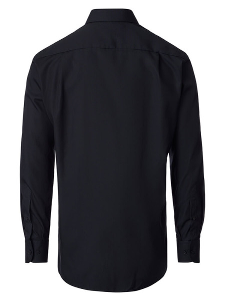 VENTI Comfort Fit Overhemd Zwart Kent Popeline