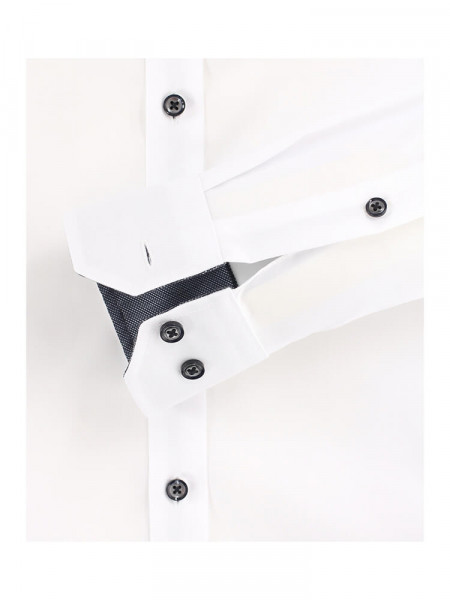 VENTI Slim Fit Overhemd Wit Kent Twill - Weergave 2