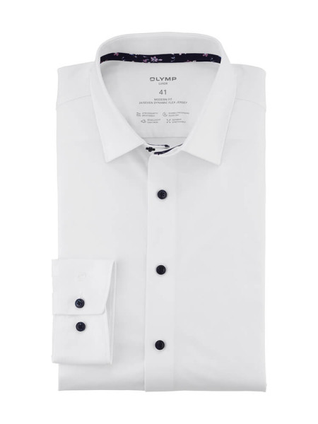 OLYMP Luxor 24/Seven modern fit jersey overhemd