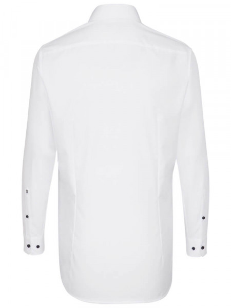 SEIDENSTICKER Slim Fit Overhemd Wit Business Kent Popeline