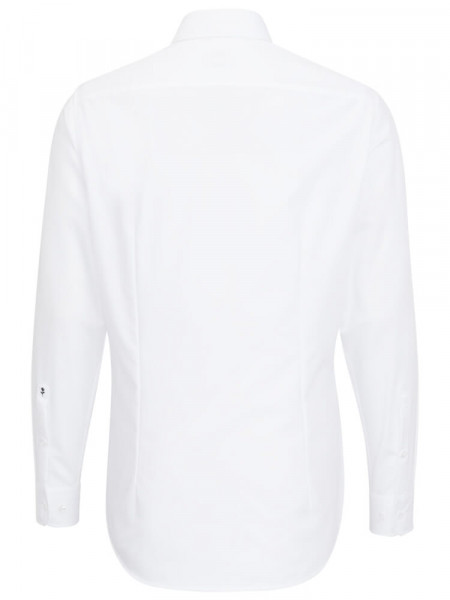 SEIDENSTICKER Tailored Fit Overhemd Wit Business Kent Popeline