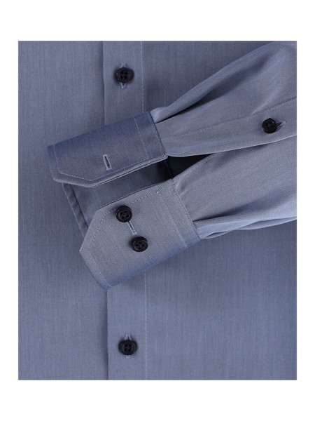 VENTI Regular Fit Overhemd Donkerblauw Kent Twill - Weergave 2