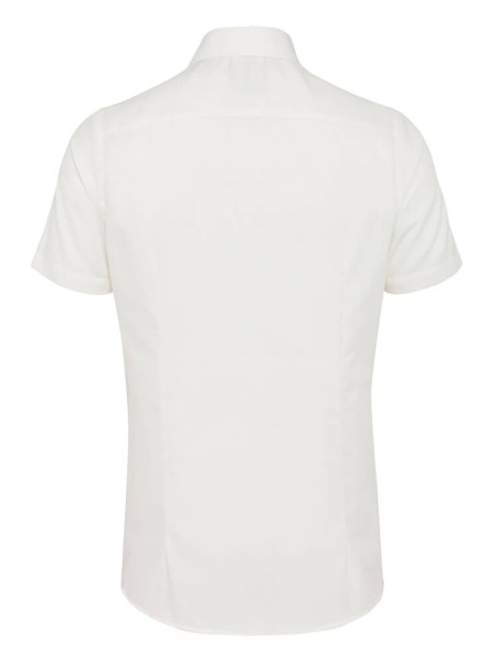 PURE Regular Fit Overhemd Lichtbeige Kent Popeline