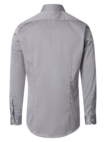 VENTI Slim Fit Overhemd Grijs Kent Popeline