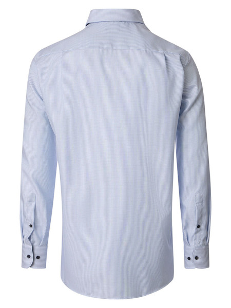 VENTI Comfort Fit Overhemd Lichtblauw Button-Down Struktur