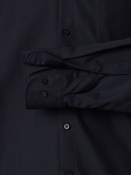 VENTI Comfort Fit Overhemd Zwart Kent Twill - Weergave 2