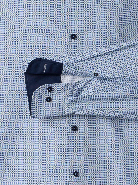 VENTI Comfort Fit Overhemd Lichtblauw Kent Popeline - Weergave 2