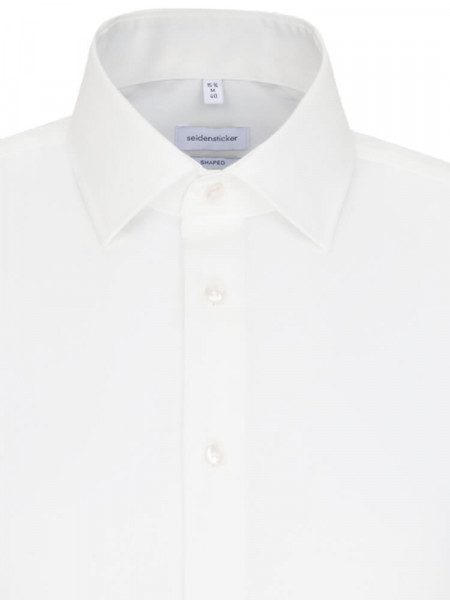 SEIDENSTICKER Tailored Fit Overhemd Lichtbeige Business Kent Popeline - Weergave 2