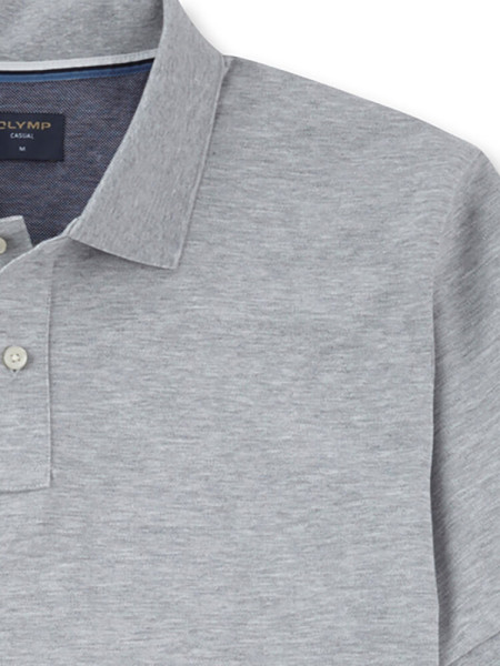 OLYMP Polo Grijs Piqué