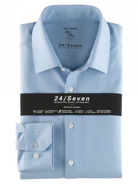 OLYMP No. Six 24/Seven super slim jersey overhemd