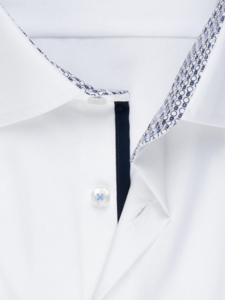 SEIDENSTICKER Regular Fit Overhemd Wit Business Kent Popeline - Weergave 1