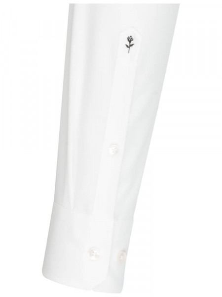 SEIDENSTICKER Slim Fit Overhemd Lichtbeige Business Kent Popeline - Weergave 1