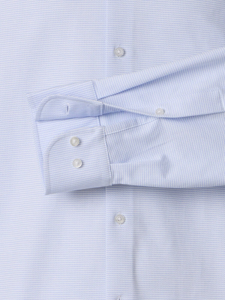 VENTI Comfort Fit Overhemd Lichtblauw Kent Jersey - Weergave 2