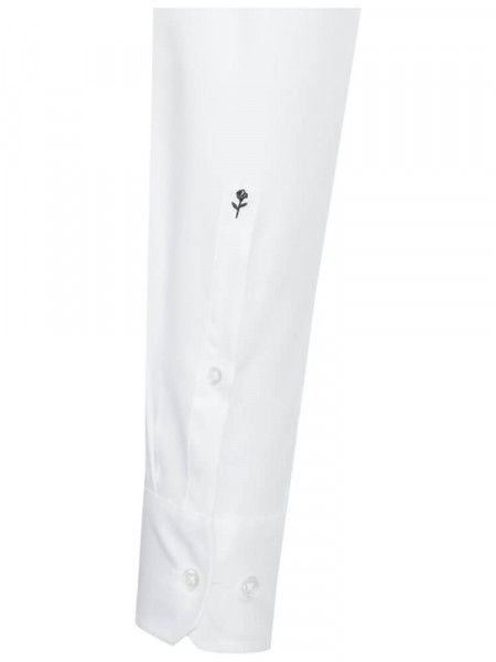 SEIDENSTICKER Tailored Fit Overhemd Wit Business Kent Struktur - Weergave 1