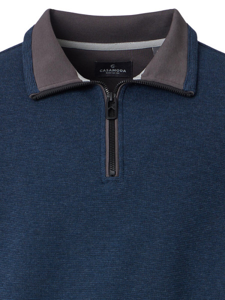 CASAMODA Donkerblauw Natté - Weergave 1