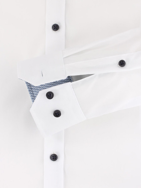 VENTI Slim Fit Overhemd Wit Kent Easy Care  - Weergave 2