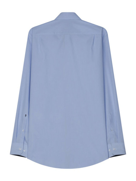 SEIDENSTICKER Regular Fit Overhemd Lichtblauw Business Kent Popeline