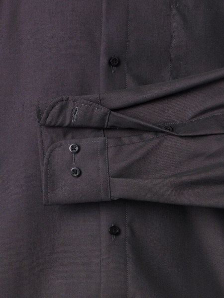 VENTI Comfort Fit Overhemd Antraciet Kent Popeline - Weergave 2