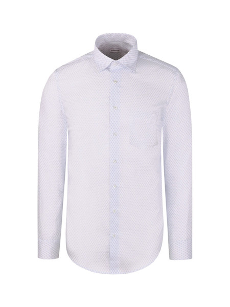 SEIDENSTICKER Regular Fit Overhemd Lichtblauw New Kent Struktur