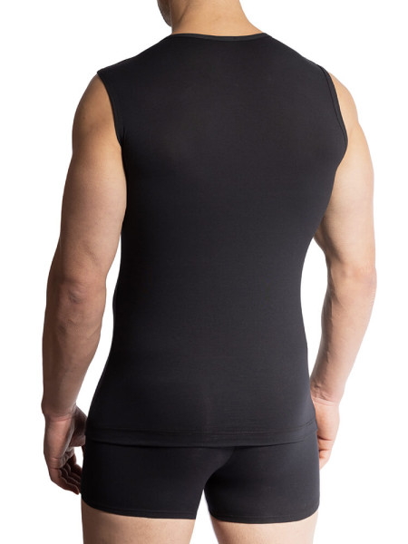 OLAF BENZ Regular Fit Zwart Feinripp