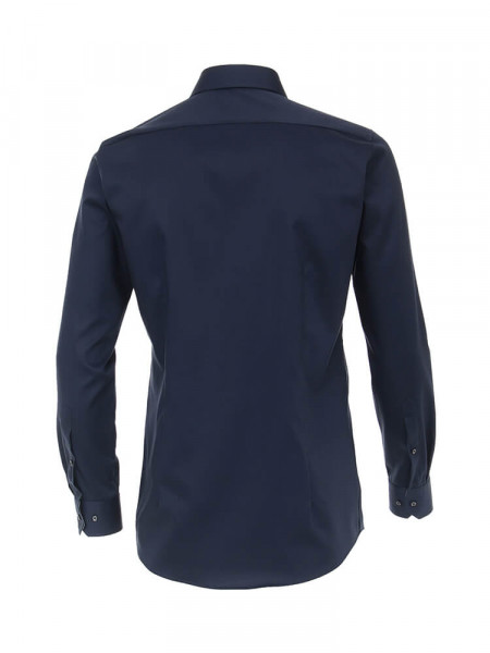 VENTI Slim Fit Overhemd Marine Kent Twill
