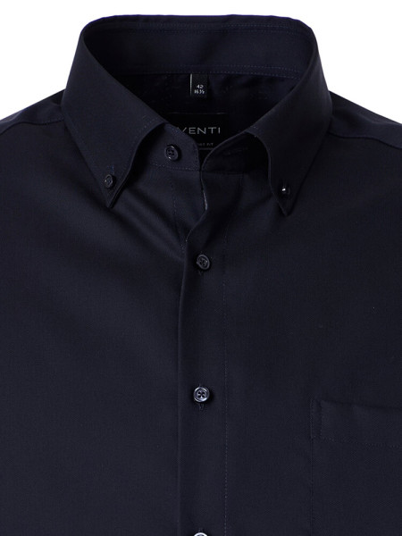 VENTI Comfort Fit Overhemd Donkerblauw Button-Down Fein Oxford - Weergave 1