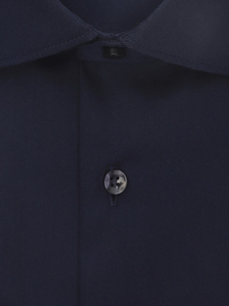 SEIDENSTICKER Tailored Fit Overhemd Marine New Kent Twill - Weergave 1