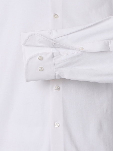 VENTI Comfort Fit Overhemd Wit Kent Jersey - Weergave 2