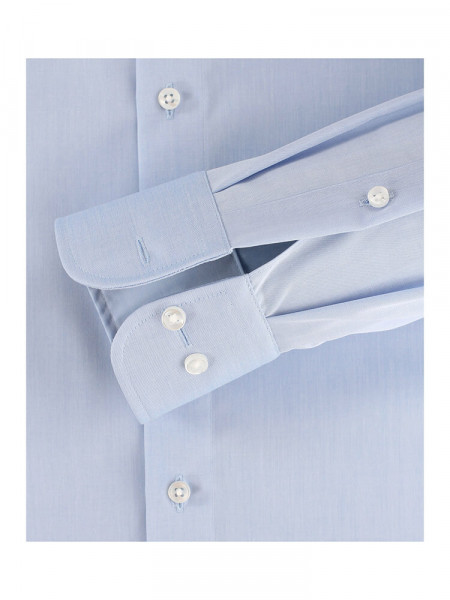 CASAMODA Comfort Fit Overhemd Lichtblauw Kent Popeline - Weergave 2