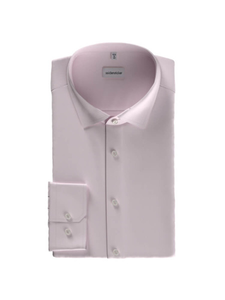 SEIDENSTICKER Slim Fit Overhemd Rosé Business Kent Twill - Weergave 1