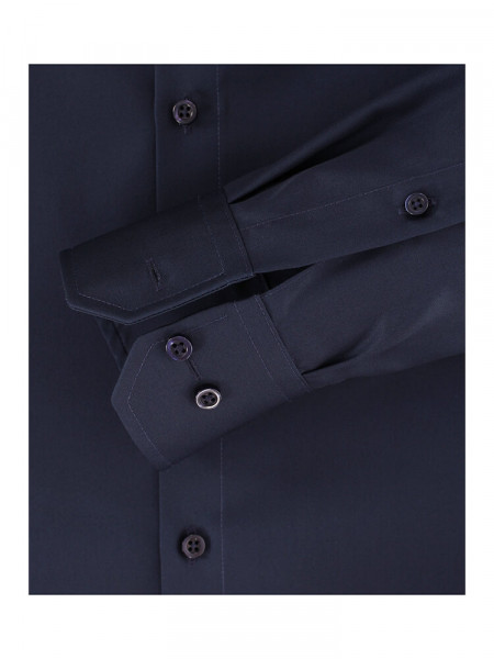 VENTI Regular Fit Overhemd Marine Kent Twill - Weergave 2