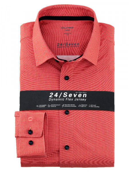 OLYMP Luxor modern fit jersey overhemd