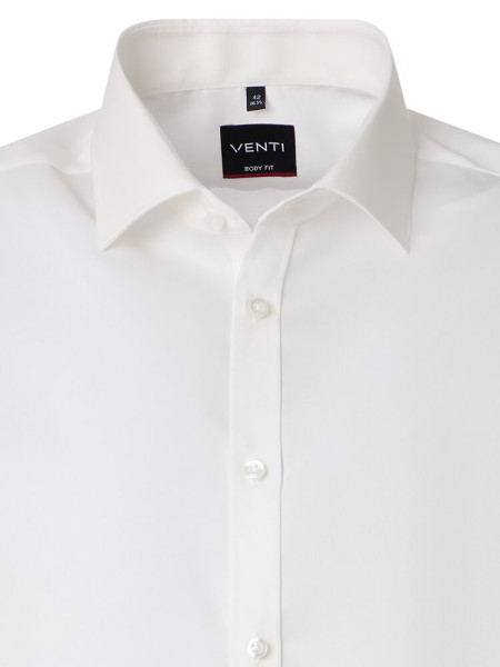 VENTI Slim Fit Overhemd Lichtbeige Kent Popeline - Weergave 1