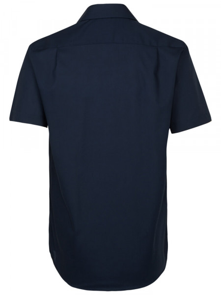 SEIDENSTICKER Regular Fit Overhemd Marine Business Kent Popeline