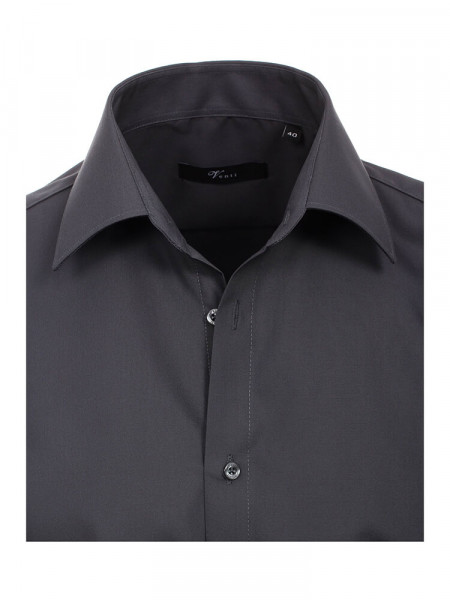VENTI Regular Fit Overhemd Antraciet Kent Popeline - Weergave 1