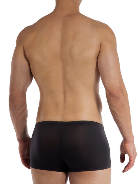 OLAF BENZ Regular Fit Zwart Microfaser