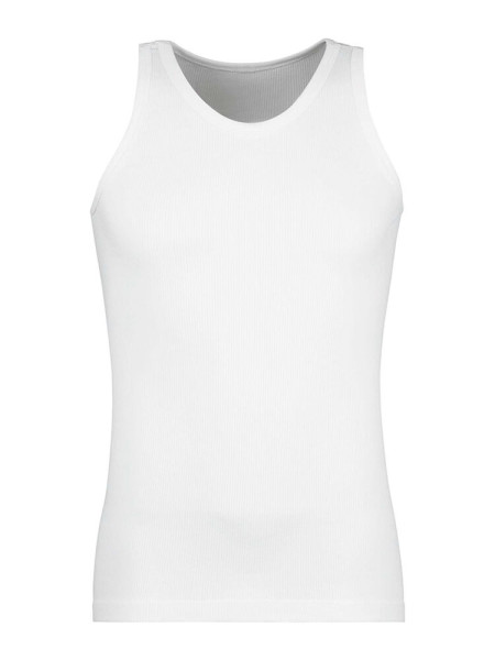 HUBER Cotton Double Rib Mouwloos hemd