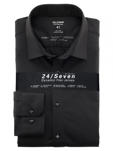 OLYMP No. Six 24/Seven super slim jersey overhemd